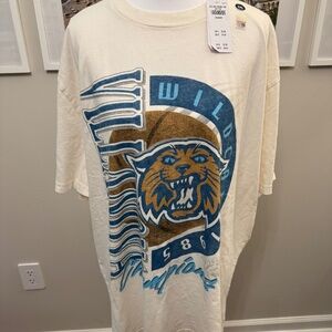 Mens VILLANOVA UNIVERSITY T-shirt XXL White Hollister
